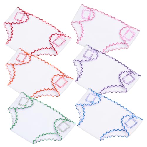 OFFIGAM 6 Stück Mini Puppen Stoffwindeln Puppenwindeln Puppenunterhosen Puppenzubehör Stoff Puppenwindeln Wiederverwendbare Puppenzubehör Windeln Babypuppe Neugeborene Babypuppe von OFFIGAM