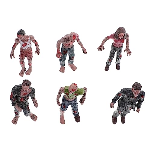 OFFIGAM 6 Stück Mini Zombie Figuren Teiliges Plastik Zombie Modell für Halloween Deko Gruselige Requisiten für Partys Schreckliche und Realistische Figuren für Späße und Horror OFFIGAM 6 Stück Mini Zombie Figuren Teiliges Plastik Zombie Modell für Halloween Deko Gruselige Requisiten für Partys Schreckliche und Realistische Figuren für Späße und Horror von OFFIGAM