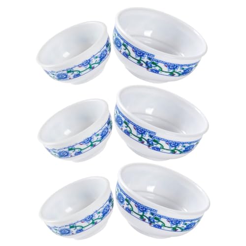 OFFIGAM 6 Stück Nachgeahmte blau-weiße Porzellanschale Cutie lieblich plaste schüsseln Trifle schüssel plastikschüsseln Maschine besteck Miniaturen Schale Mini-Plastikschüssel OFFIGAM 6 Stück Nachgeahmte blau-weiße Porzellanschale Cutie lieblich plaste schüsseln Trifle schüssel plastikschüsseln Maschine besteck Miniaturen Schale Mini-Plastikschüssel von OFFIGAM