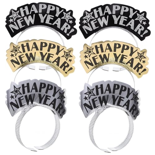 OFFIGAM 6 Stück Neujahrsparty-stirnband Stirnband Zum Thema Neujahr Stirnbänder Für Die Neujahrsparty Frohes Neues Jahr Hüte Stirnband Haarband Für Die Neujahrsparty Neujahrshüte Papier OFFIGAM 6 Stück Neujahrsparty-stirnband Stirnband Zum Thema Neujahr Stirnbänder Für Die Neujahrsparty Frohes Neues Jahr Hüte Stirnband Haarband Für Die Neujahrsparty Neujahrshüte Papier von OFFIGAM