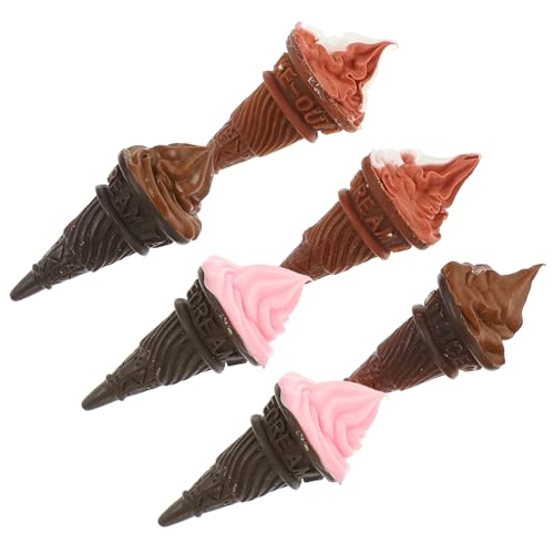 OFFIGAM 6 Stück Puppenhaus- parfümfrei für puppenhauszubehör playmobilhauser gieskanne kinderspielzeug Zapfen tragbares Puppeneis Kawaii Miniatureis Harz Coffee von OFFIGAM