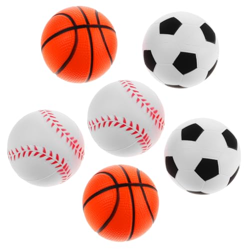 OFFIGAM 6 Stück Sportball-förmiges Spielzeug, Quetschspielzeug, Partybevorzugung, Dehnbares Ballspielzeug OFFIGAM 6 Stück Sportball-förmiges Spielzeug, Quetschspielzeug, Partybevorzugung, Dehnbares Ballspielzeug von OFFIGAM