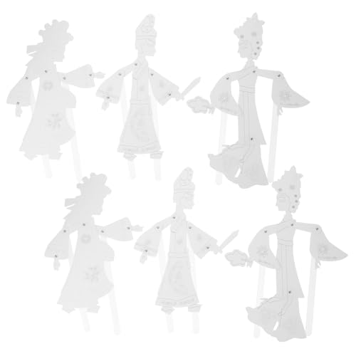OFFIGAM 6 Stück Teiliges DIY für Chinesische Schattenpuppen Traditionelles Handwerk für Fördert Kreativität und Hand Augen Koordination für Geschichtenerzählen und Kulturelles Verständnis von OFFIGAM