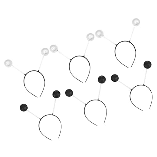 OFFIGAM 6 Stück Teiliges Glitzer Haarband mit Runden Kugeln Kreative Haarschmuck Accessoires für Partys Karneval Kostüme Bequemes und Stilvolles Design für Besondere Anlässe von OFFIGAM
