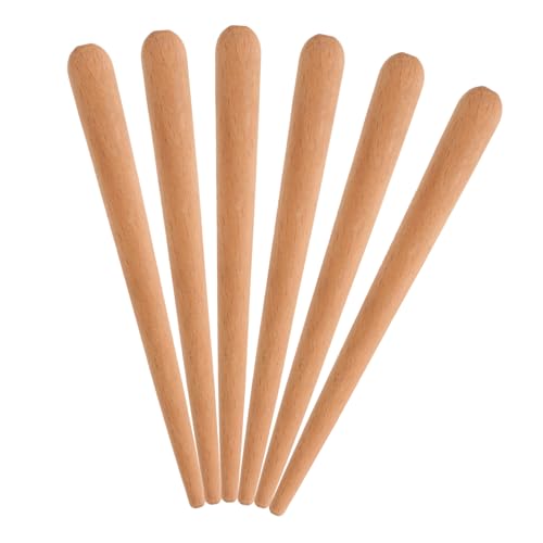 OFFIGAM 6 Stück Teiliges Holz Guiro Sticks Musikinstrumente für Tragbare Percussion Sticks zur Musikalischer Kreativität und Rhythmusgefühl für Drinnen und Draußen von OFFIGAM