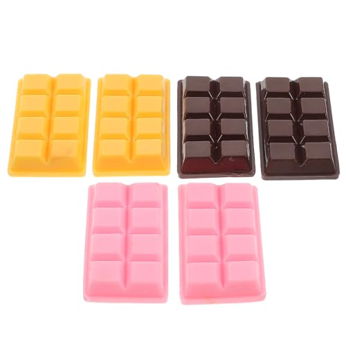 OFFIGAM 6 Stück Teiliges Künstliche Schokolade Realistische Simulation für Tischdekoration für Küche für Hochzeiten und Kreative Arrangements OFFIGAM 6 Stück Teiliges Künstliche Schokolade Realistische Simulation für Tischdekoration für Küche für Hochzeiten und Kreative Arrangements von OFFIGAM