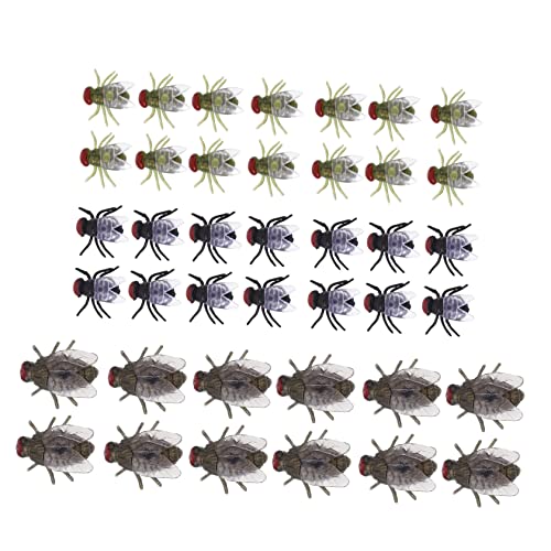 OFFIGAM 60St fliegendes Modell gefälschte, die Aussehen Spielzeugspinne wichtelgeschenke lustig Fliegenmodell Schwarze Schmeißfliege aus Kunststoff Halloween-Fälschung PVC OFFIGAM 60St fliegendes Modell gefälschte, die Aussehen Spielzeugspinne wichtelgeschenke lustig Fliegenmodell Schwarze Schmeißfliege aus Kunststoff Halloween-Fälschung PVC von OFFIGAM