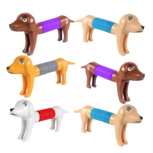 OFFIGAM 6Stücke Interaktives Cartoon Hundespielzeug Dehnbares Pop Rohr für Welpen Stressabbau und Sensorische Spiele für Partys und Spielaktivitäten OFFIGAM 6Stücke Interaktives Cartoon Hundespielzeug Dehnbares Pop Rohr für Welpen Stressabbau und Sensorische Spiele für Partys und Spielaktivitäten von OFFIGAM