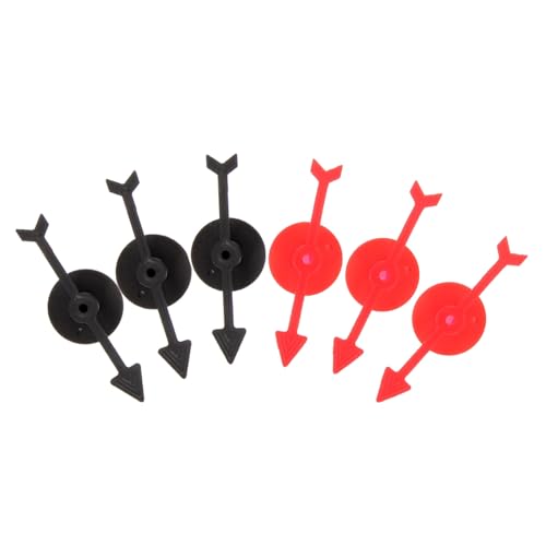 OFFIGAM 6Stücke Pfeilspinner Zubehör aus Kunststoff Rotierende Zeiger für DIY Brettspiele für Unterrichtsprojekte und Kreative Spielaktivitäten von OFFIGAM