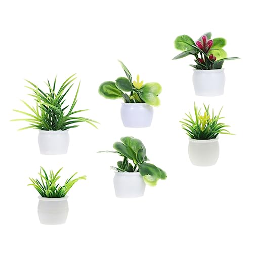 OFFIGAM 6st Künstliche Grünpflanzen Miniaturtöpfe Mini-Pflanzen Anlage Gefälschte Pflanzen Im Freien Künstliches Grün Künstliche Topfpflanze Miniaturen Miniatur-Dinge Figuren Plastik Green OFFIGAM 6st Künstliche Grünpflanzen Miniaturtöpfe Mini-Pflanzen Anlage Gefälschte Pflanzen Im Freien Künstliches Grün Künstliche Topfpflanze Miniaturen Miniatur-Dinge Figuren Plastik Green von OFFIGAM
