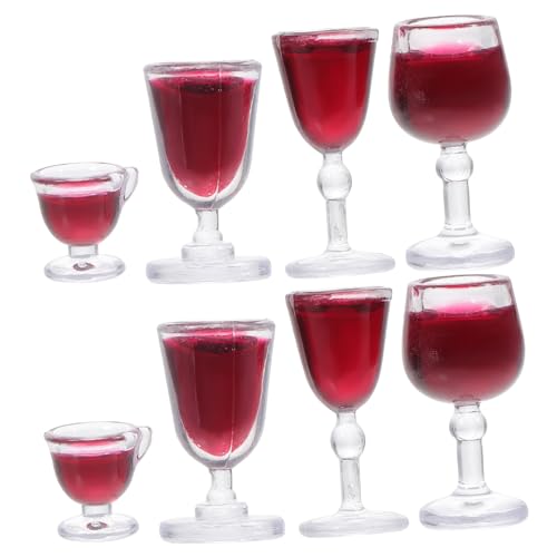 OFFIGAM 8 Stück Mini Weinglas hühner kinderknallzeug Dollhouse playmobile Modellbau Zubehör für Puppenhäuser Miniatur-Weinbecher Mini-Rotweinbecher Mini Weingläser PVC OFFIGAM 8 Stück Mini Weinglas hühner kinderknallzeug Dollhouse playmobile Modellbau Zubehör für Puppenhäuser Miniatur-Weinbecher Mini-Rotweinbecher Mini Weingläser PVC von OFFIGAM