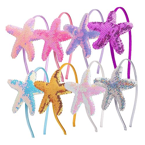 OFFIGAM 8 Stück Seestern Haarschmuck für Kleine Mädchen Bequeme und Farbenfrohe Haarreifen für Kostüme und Partys für Meeresliebhaber OFFIGAM 8 Stück Seestern Haarschmuck für Kleine Mädchen Bequeme und Farbenfrohe Haarreifen für Kostüme und Partys für Meeresliebhaber von OFFIGAM