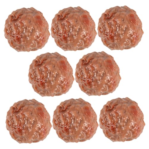 OFFIGAM 8stücke Künstliche Rindfleischbällchen Realistische Simulation Für Fotografie Spielzeug Und Küchen-Dekoration Material Langlebig Und Farbtreu von OFFIGAM