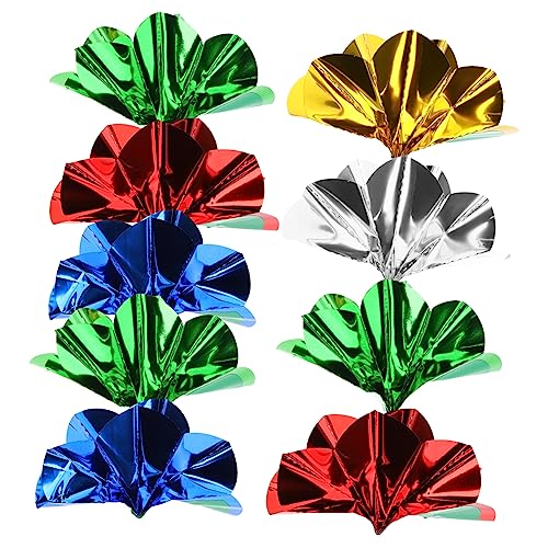 OFFIGAM 9 Stück Zauberblume Dekorationen gefälscht Blumen Present Ideas Geschenkeidee Trickspielzeug Geschenkidee Flower Sticks Tricks Requisiten Taschenstütze Partyzubehör Partyblume PVC von OFFIGAM