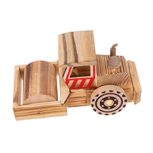 OFFIGAM Antikes Kunsthandwerk Aus Holz Desktop-rollwagen-Modell-Ornament Modell Eines Rollwagens Simulations-rollwagenmodell Rollwagen- Home-rollwagen-Statue Kleiner Rollwagen Hölzern von OFFIGAM