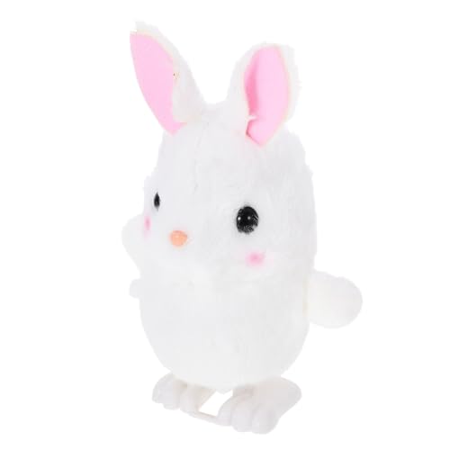 OFFIGAM Aufziehspielzeug Hase aus Plüsch Niedliches Cartoon Design Fördert Kreativität und Geschicklichkeit für Kindergeburtstage oder Weihnachten von OFFIGAM