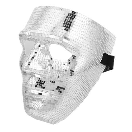 OFFIGAM Blitzmaske Maske Für Maskerade-party Maskerade Zubehör Maskerade-maske Für Frauen Partymaske Für Männer Dekorative Masken Karnevalsball Maske Männliche Maskerademaske Schaum Silver von OFFIGAM