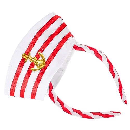 OFFIGAM Kapitänsmütze Stirnband Matrosen Stirnband für Damen und Herren Cosplay Haarband Nautisches Kostümzubehör für Partys und Karneval von OFFIGAM