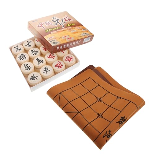 OFFIGAM Chinesisches Schachset aus Holz mit Großem Brett und Figuren Tragbares Xiangqi für Lernspiel für Strategisches für Reisen und Familienunterhaltung OFFIGAM Chinesisches Schachset aus Holz mit Großem Brett und Figuren Tragbares Xiangqi für Lernspiel für Strategisches für Reisen und Familienunterhaltung von OFFIGAM