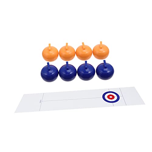 OFFIGAM Curling Ball -Spiel Curling-Brettspiel Familienspiele für und Erwachsene Tabletop-Curling-Spiel Mini-Curling Curling -Spiel Curling- Plastik Weiß von OFFIGAM