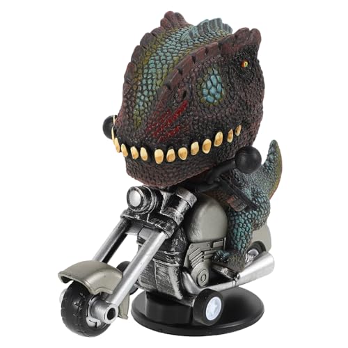 OFFIGAM Dinosaurier Motorrad Modellspielzeug Kreatives Drehbares Autoornament für Einzigartiges Desktop mit Inertialer Bewegung Perfektes für Junge Mädchen von OFFIGAM
