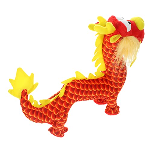 OFFIGAM Drachen Plüschtier Winziger Drachenplüsch Kleiner Ausgestopfter Drache Drachen-plüschtier Kuscheltier Drache Plüschgefüllter Drachenmodell Home Decore Pp Baumwolle Rot von OFFIGAM