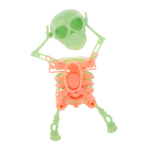 OFFIGAM Drehendes Skelettspielzeug Swingendes Wind Up Skelett für Schreibtischdekoration Interaktives Halloween Platzsparendes Kreatives Design Sicher aus Kunststoff von OFFIGAM