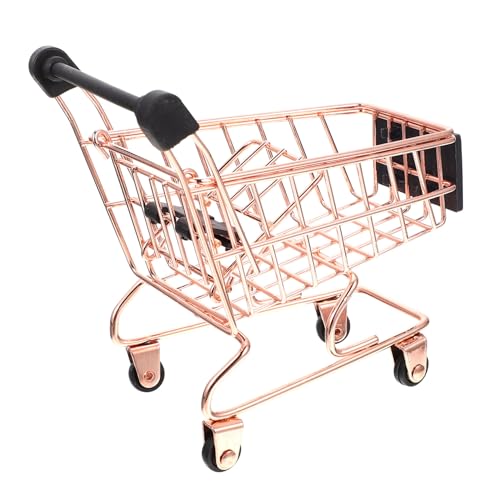 OFFIGAM Einkaufswagen Spielzeugkarren Mini Einkaufswagen Für Kleinkinder Für Kleinkinder Spielzeughaus Kinderspielzeug Simulierter Trolley Kinderspielspielzeug Simulation Einkaufswagen von OFFIGAM