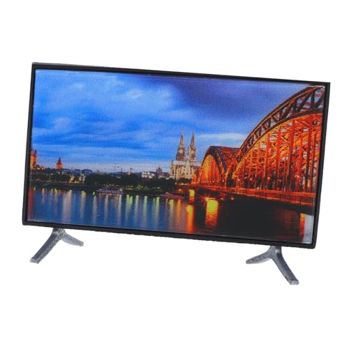 OFFIGAM Fernseher für Puppenhaus Realistisches LCD Display Vielseitig Einsetzbar Robustes Material Perfektes Zubehör für Wohnzimmerdekoration OFFIGAM Fernseher für Puppenhaus Realistisches LCD Display Vielseitig Einsetzbar Robustes Material Perfektes Zubehör für Wohnzimmerdekoration von OFFIGAM