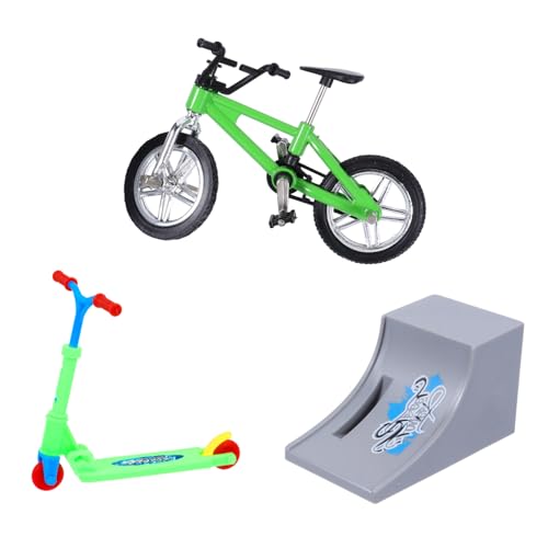 OFFIGAM Finger Bike Toys aus Aluminiumlegierung und Kunststoff Mini Finger Scooter und Skateboard Robust und Langlebig Tragbar für Schreibtischspiel und Fingerkoordinationstraining von OFFIGAM