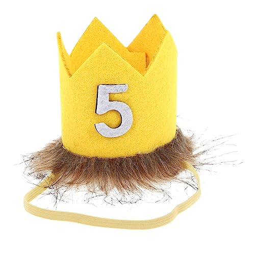 OFFIGAM Geburtstagshut Für Kinder Goldene Krone Weich Und Bequem Atmosphäre Einer Geburtstagsparty Fröhliche Feier Zufällige Farbe OFFIGAM Geburtstagshut Für Kinder Goldene Krone Weich Und Bequem Atmosphäre Einer Geburtstagsparty Fröhliche Feier Zufällige Farbe von OFFIGAM