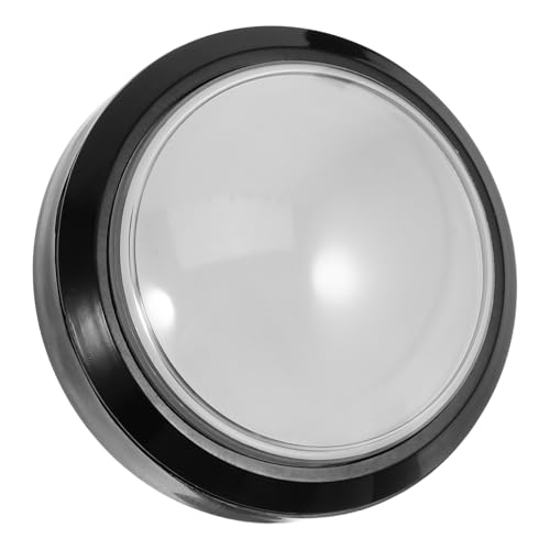 OFFIGAM Großer Runder LED Druckknopf für Spiele Selbstrückstellender Gaming Button für Wettbewerbe für Schule Zuhause und Partys aus Robustem und Gefertigt Hohe Langlebigkeit und von OFFIGAM