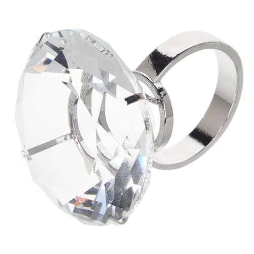 OFFIGAM Hochzeits-requisiten-diamantring Hochzeitsringe Gefälschter Schmuck Verlobungsringverzierung Riesiger Diamantring Hochzeitsfeierdekorationen Kostümringe Für Damen Glas Transparent OFFIGAM Hochzeits-requisiten-diamantring Hochzeitsringe Gefälschter Schmuck Verlobungsringverzierung Riesiger Diamantring Hochzeitsfeierdekorationen Kostümringe Für Damen Glas Transparent von OFFIGAM
