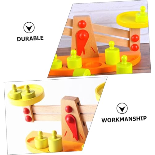 OFFIGAM Holz Balance für Pädagogische mit Glatter Oberfläche Lernspiel für Gewichtsverständnis und Hebelprinzip Montessori Frühes Lernspielzeug für Jahre von OFFIGAM