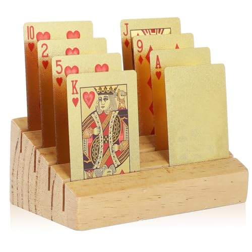 OFFIGAM Holz Kartenhalter für Spielkarten Schlitzkonstruktion rutschfeste Unterseite für Kartenspiele Rustikales Design aus Kiefernholz OFFIGAM Holz Kartenhalter für Spielkarten Schlitzkonstruktion rutschfeste Unterseite für Kartenspiele Rustikales Design aus Kiefernholz von OFFIGAM