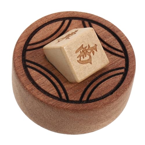 OFFIGAM Holz Mahjong Würfelset Einfaches Spielzubehör für Mahjong für Zuhause Partys und Bars Leicht und Langlebig für Mehr Spaß und Unterhaltung von OFFIGAM