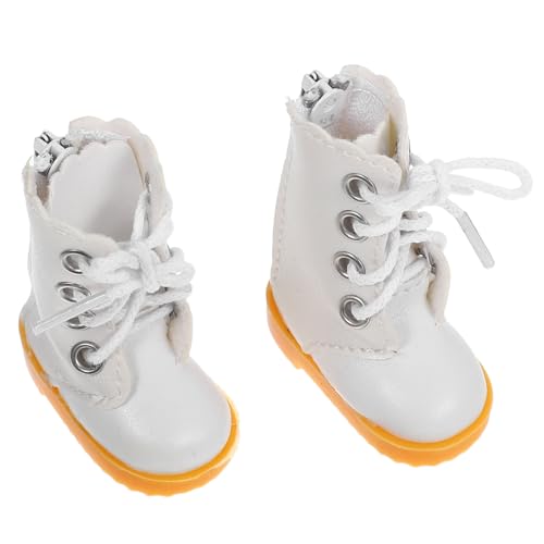 OFFIGAM Hübsche Weiße High Top Stiefel für Große Puppen Bequeme Puppenschuhe mit Attraktivem Design und Langlebiger Handwerkskunst für Sammlung OFFIGAM Hübsche Weiße High Top Stiefel für Große Puppen Bequeme Puppenschuhe mit Attraktivem Design und Langlebiger Handwerkskunst für Sammlung von OFFIGAM