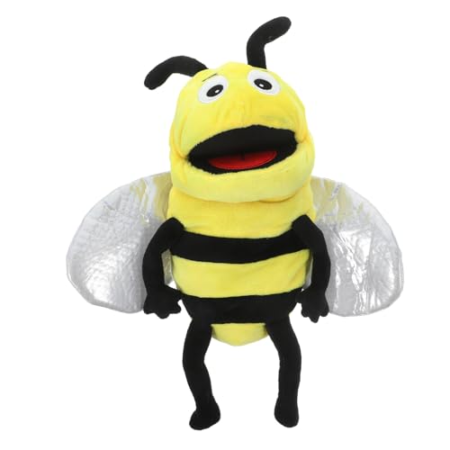 OFFIGAM Interaktives Plüsch Bienen Handpuppenspielzeug Tierische Handpuppe für Geschichtenerzählen und Frühe Bildung Fördert Kreativität und Emotionale Kommunikation von OFFIGAM
