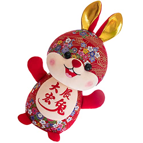 OFFIGAM Jahr des Kaninchens Maskottchen Tiere Hase Plüsch Kuscheltiere Autos Puppenhaus Auto Plüschtier Kinderspielzeug Jahr des Spielzeugs Kuschelhase Roter Kristallsamt OFFIGAM Jahr des Kaninchens Maskottchen Tiere Hase Plüsch Kuscheltiere Autos Puppenhaus Auto Plüschtier Kinderspielzeug Jahr des Spielzeugs Kuschelhase Roter Kristallsamt von OFFIGAM