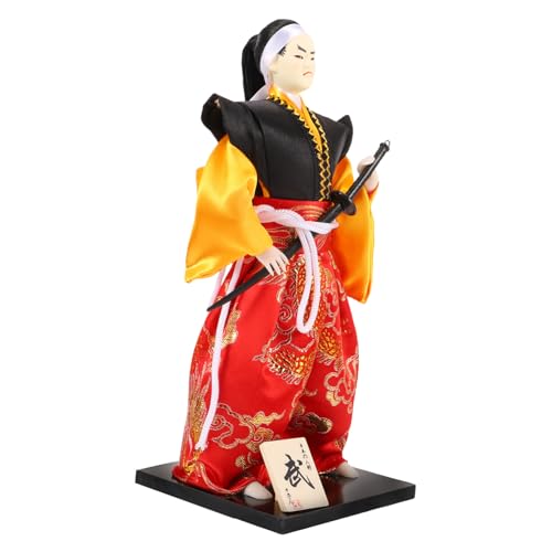 OFFIGAM Japanische Samurai Puppe Desktop Traditionelle Figur für Stilvolle Heim und Dekoration Langlebiges Material mit Feinen Details Darstellung Japanischer OFFIGAM Japanische Samurai Puppe Desktop Traditionelle Figur für Stilvolle Heim und Dekoration Langlebiges Material mit Feinen Details Darstellung Japanischer von OFFIGAM