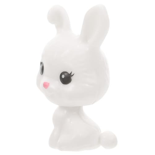 OFFIGAM Kaninchen Hasen kaninchenspielzeuge sammlerstücke Endtischdekoration spieluhr hase Mini-Hasen-Dekorationen Mini-Tiermodell Hasenfigur in Hasenform Plastik von OFFIGAM