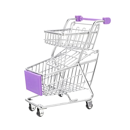 OFFIGAM Miniatur Einkaufstrolley Spielzeug für Kleinkinder Doppelschicht Einkaufswagen aus Metall Rosa für Rollenspiele und Aufbewahrung OFFIGAM Miniatur Einkaufstrolley Spielzeug für Kleinkinder Doppelschicht Einkaufswagen aus Metall Rosa für Rollenspiele und Aufbewahrung von OFFIGAM