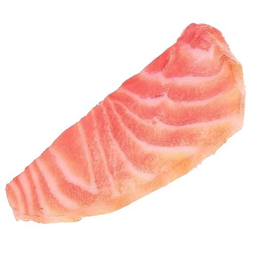 OFFIGAM Künstliches Lachsmodell Realistisches Slice für Sushi Küche und Fotografie Langlebig und Farbecht aus Robustem für Deko OFFIGAM Künstliches Lachsmodell Realistisches Slice für Sushi Küche und Fotografie Langlebig und Farbecht aus Robustem für Deko von OFFIGAM