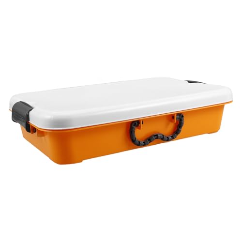OFFIGAM Kunststoff-sandkasten Mit Abdeckung, Tragbarer Sandkasten Mit Deckel, Tragbarer Sandkasten, Kinderspielzeug-aufbewahrungsbox, Kleiner Sandkasten, Mehrzweck-kleinspielzeugkoffer, von OFFIGAM