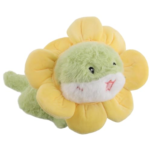 OFFIGAM Kuschelweiche Sonnenblumen Schlangen Plüschfigur Multifunktionales Auto Perfektes Kissen für Autositze und Dekorative Wohnaccessoires von OFFIGAM
