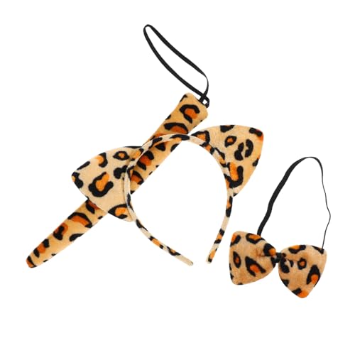 OFFIGAM Leopard Kostüm Set für Teilig mit Ohrbügel Schleife und Weicher Sicherer Haarreif für Party Fasching Halloween und Cosplay Accessoire OFFIGAM Leopard Kostüm Set für Teilig mit Ohrbügel Schleife und Weicher Sicherer Haarreif für Party Fasching Halloween und Cosplay Accessoire von OFFIGAM