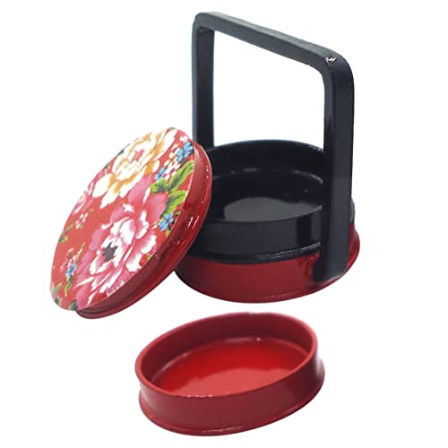 OFFIGAM Mini-Korb-Ornament Behälter Zappeln Figur Bausatz Weiden Plüsch Körbe Puppe Miniatur Lunch-mini-Korb-Form Mini-Korb- Kleiner Korb Mit Henkel Mini Schmücken Legierung von OFFIGAM