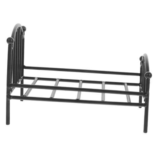 OFFIGAM Mini Puppenbett Metall Bettrahmen für Mini House Dekoration Exquisites Schlafzimmer Möbelmodell für Fördert Kreativität und Fantasie OFFIGAM Mini Puppenbett Metall Bettrahmen für Mini House Dekoration Exquisites Schlafzimmer Möbelmodell für Fördert Kreativität und Fantasie von OFFIGAM