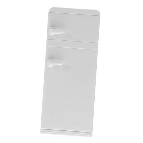 OFFIGAM Mini-Schlafzimmer-Accessoires Puppenmöbel Küchenminiaturen Mini-kühlschrank-Ornament Miniatur-Dinge Minikühlschrank Zum Basteln Fotografie-Modell-kühlschrank Plastik Weiß von OFFIGAM