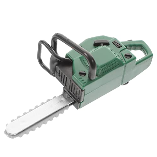 OFFIGAM Mini-rasenmäher Puppenhaus-kettensägenmäher-Modell Modell Eines Mini-kettensägenmähers Puppenhaus Miniatur Gartengerät Kleiner Kettensägenmäher Modell Mini-mäher PVC Green von OFFIGAM